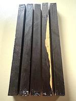 African Blackwood Pen Turning Lathe Blanks 1 x 1 x 9 to 10" -- 5 pcs